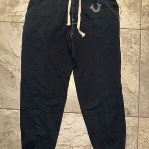 True Religion Black Jogger Pants